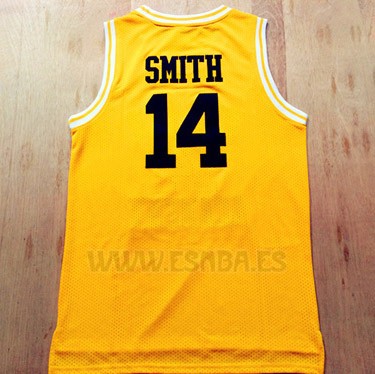 Camiseta Pelicula Bel-Air Academy Smith #14 Amarillo